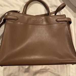 Kate Spade purse, taupe, clean and like new.